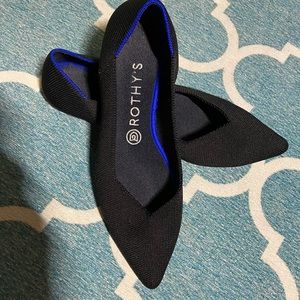 Rothy’s The Point in black, size 9.5